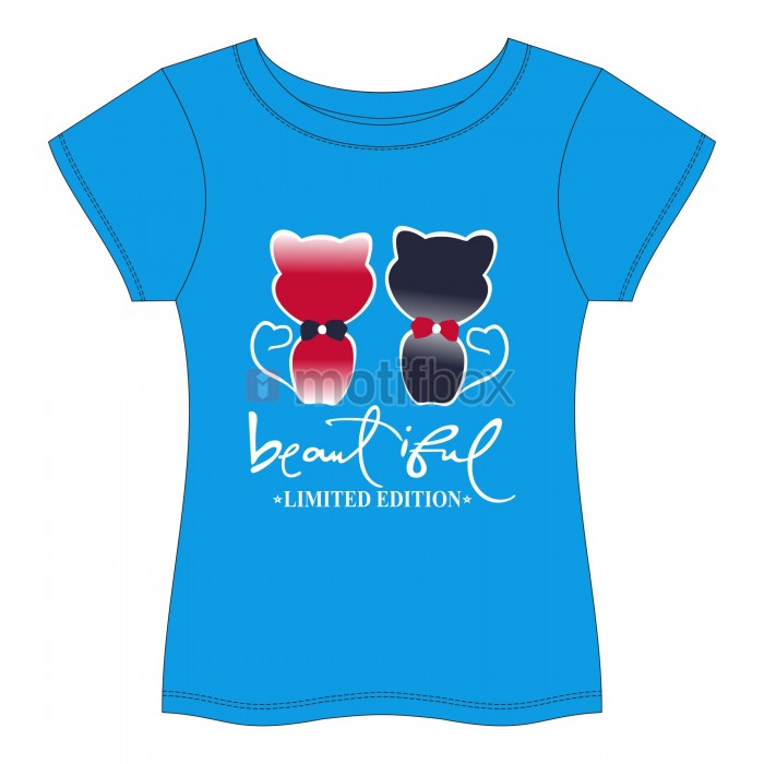 beautifully cats limited edition girls graphic design tees